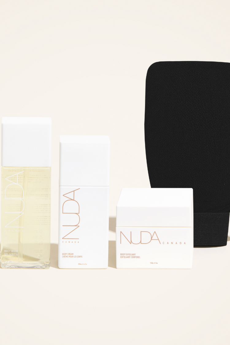 Nuda Exfoliating Mitt Body Wash Cream Exfoliant