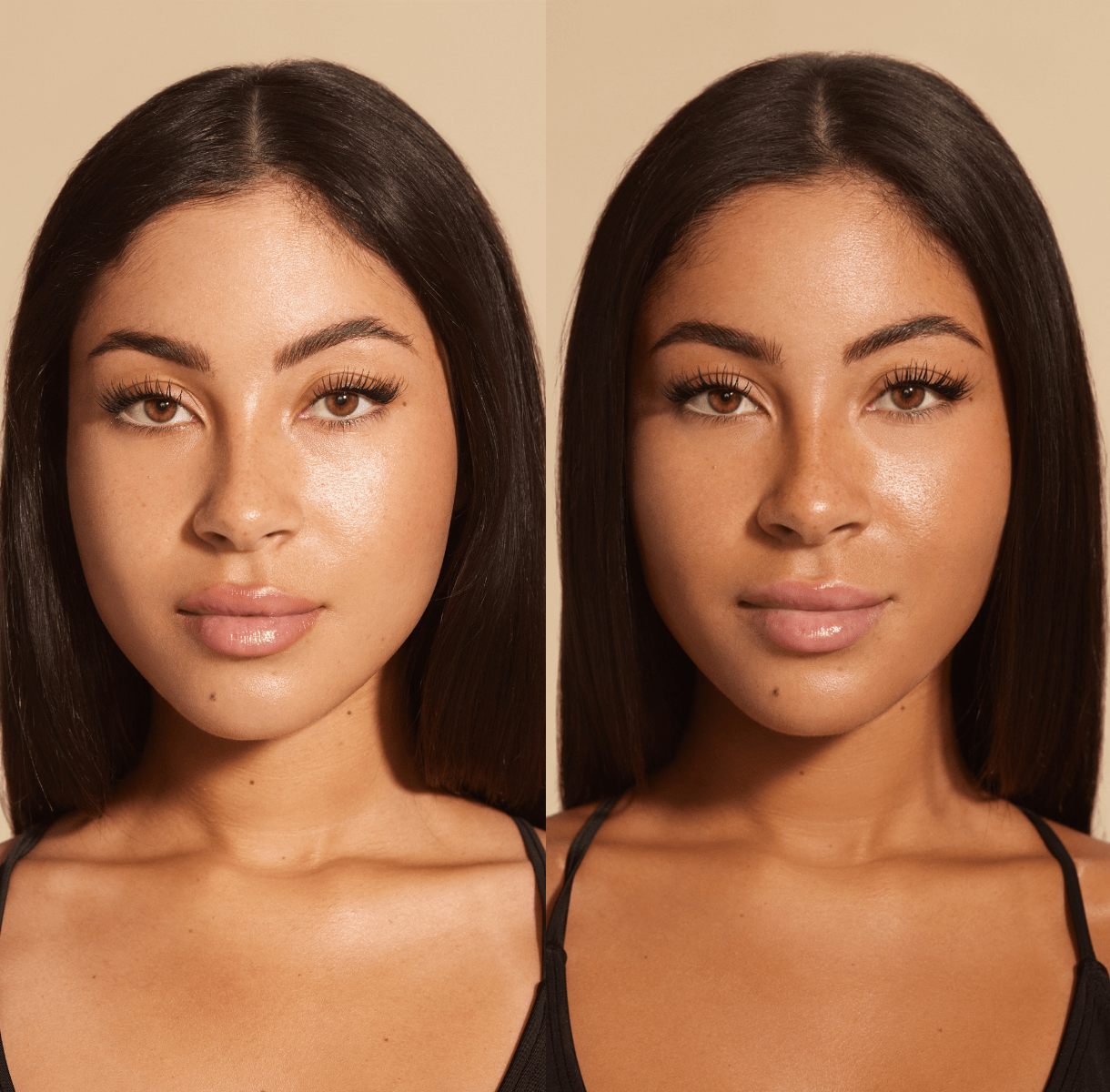 Nuda Face Tan Water Cloudmist Dark Before After  | #Medium to Dark #Moyen à foncé