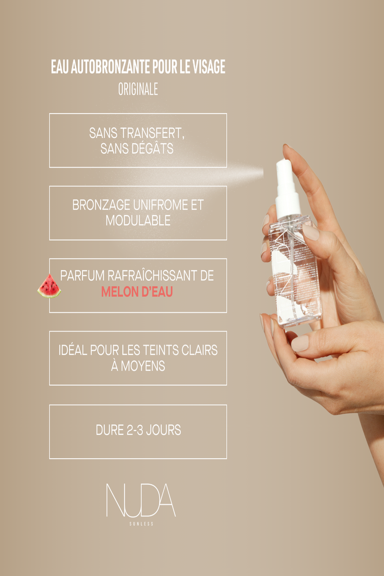 CLOUDMIST - Eau autobronzante pour le visage - Pâle à moyen