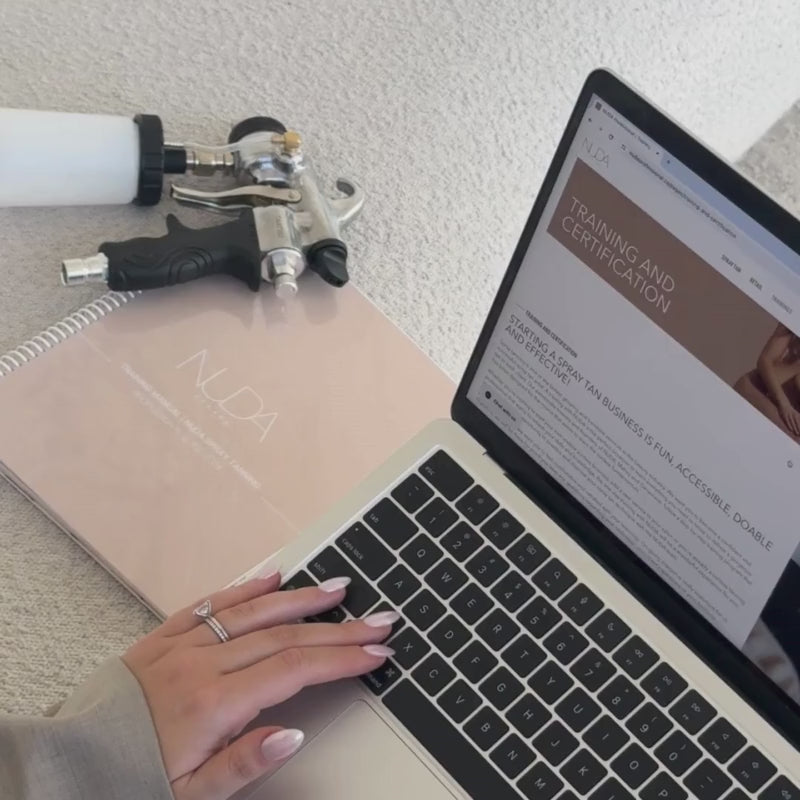 Nuda In-Class Spray Tan Training Canada Video